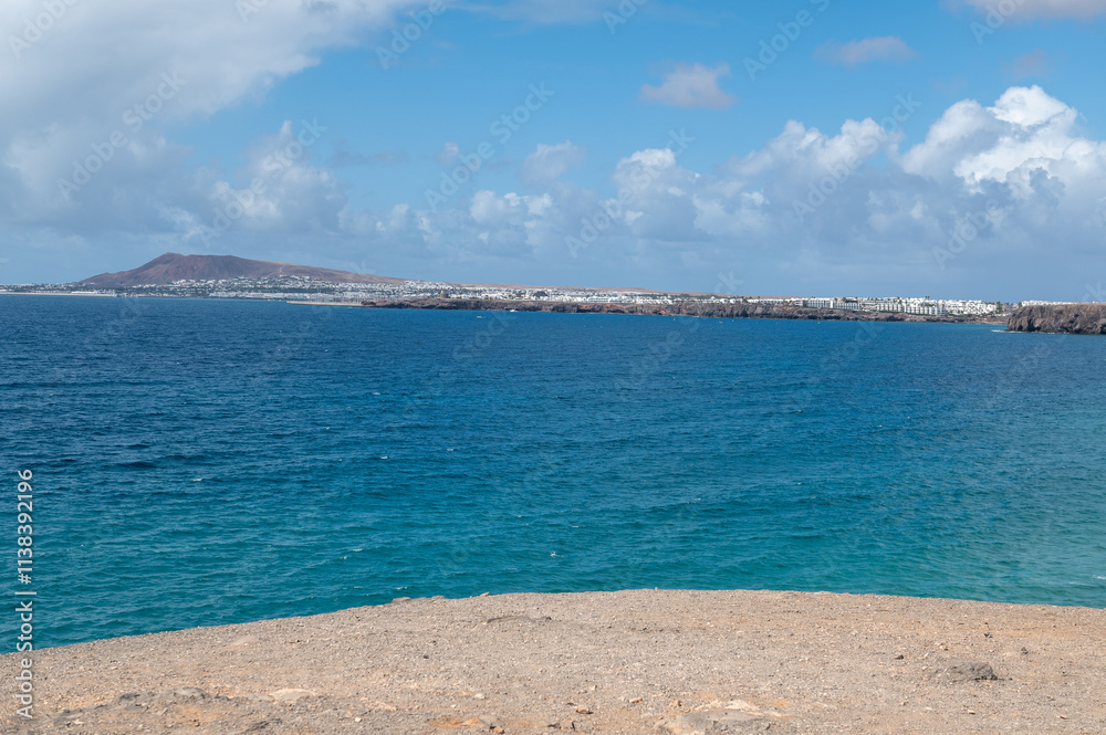 Panorama at Papagayo Beach in Los Ajaches Natural Park in Lanzarote in 2024.