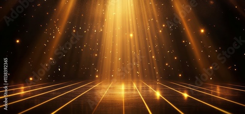 Golden Light Beams Illumina...