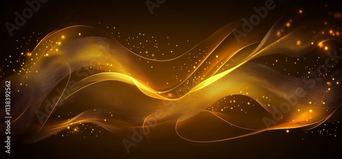 Golden Abstract Waves with ...
