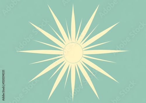 Abstract Sunburst Design Pa...