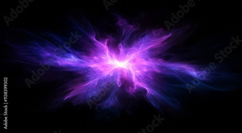 Abstract Purple and Blue En...
