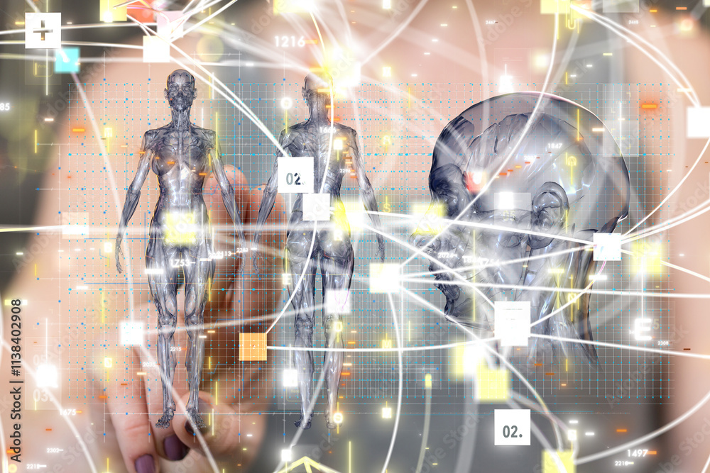 Obraz premium - neural network exposure digital