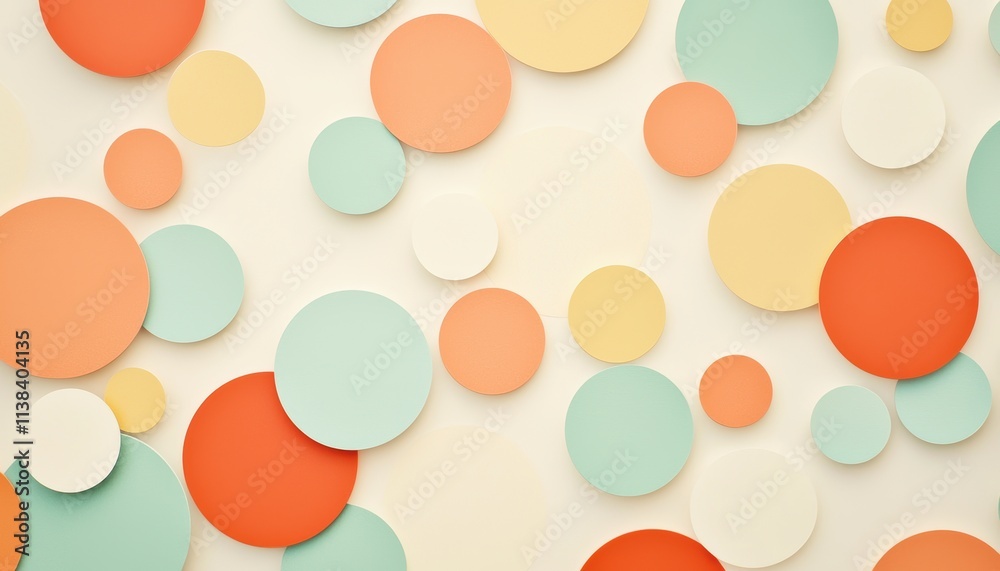A colorful arrangement of overlapping circles in various sizes and pastel shades on a light background. A colorful arrangement of overlapping circles in various sizes and pastel shades on a light background.