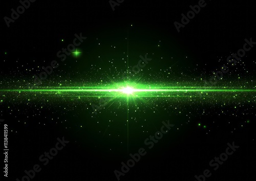 Green Light Beam Explodes A...
