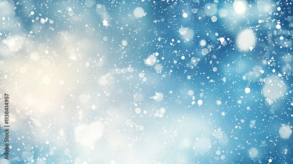 Gentle snowfall over sparkling white landscape winter wonderland nature calm atmosphere close-up view serene concept Gentle snowfall over sparkling white landscape winter wonderland nature calm atmosphere close-up view serene concept