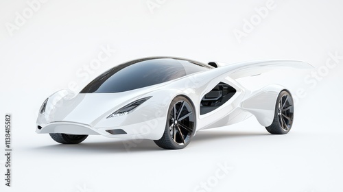 Futuristic amphibious vehicle design unveiled modern studio concept art sleek aesthetics futurism photo