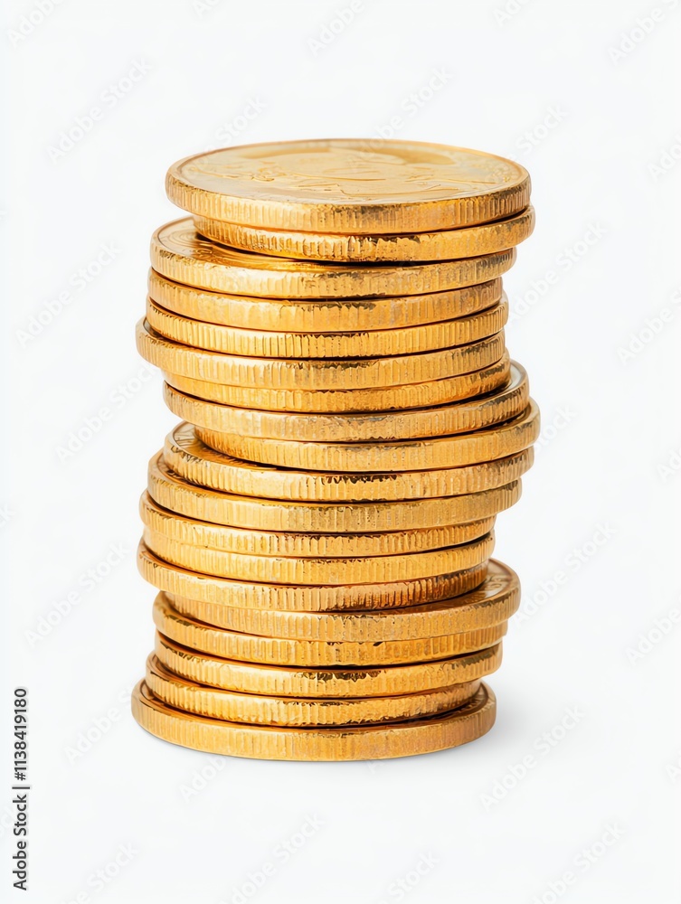 A stack of shiny, golden coins arranged neatly, showcasing their smooth edges and reflective surfaces, symbolizing wealth and prosperity. A stack of shiny, golden coins arranged neatly, showcasing their smooth edges and reflective surfaces, symbolizing wealth and prosperity.
