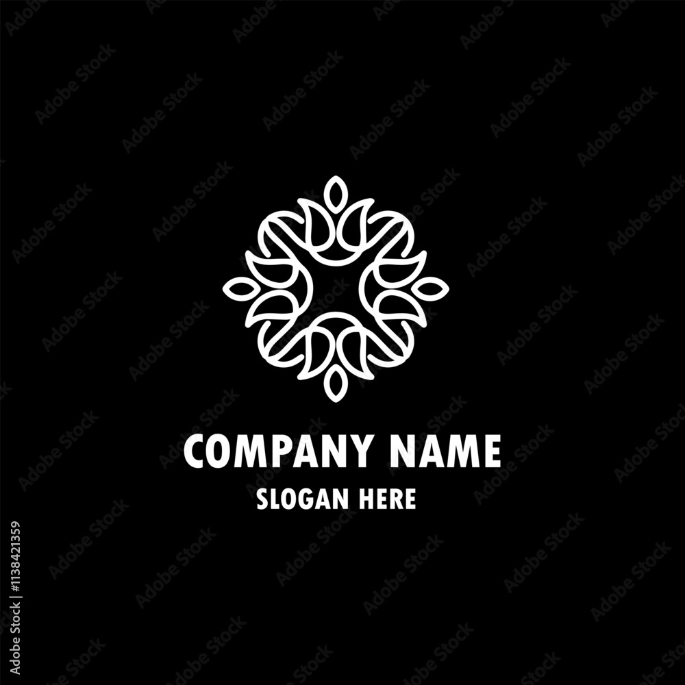 Creative flower inspiration design template Creative flower inspiration design template