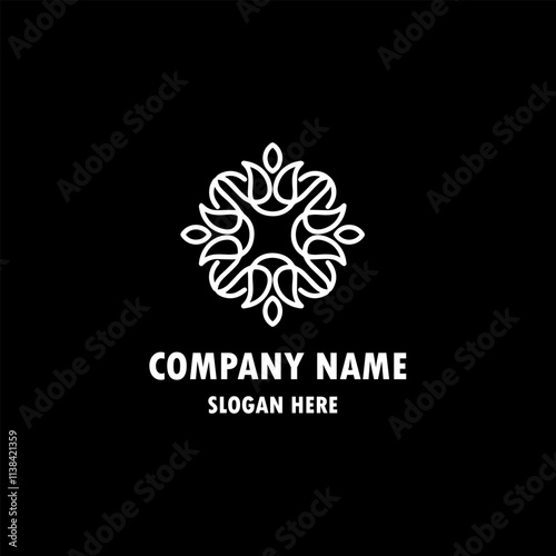 Creative flower inspiration design template