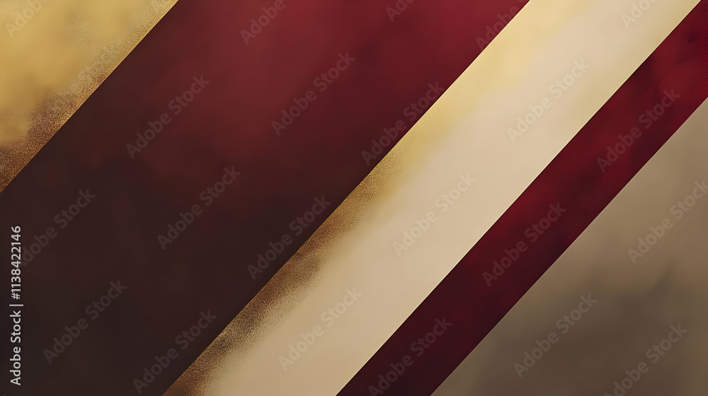 Abstract design featuring diagonal stripes in warm tones of red, cream, and brown. Abstract design featuring diagonal stripes in warm tones of red, cream, and brown.
