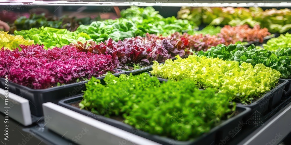 A farmer tending to indoor crops in a vertical farming setup, growing fresh produce year-round. A farmer tending to indoor crops in a vertical farming setup, growing fresh produce year-round.
