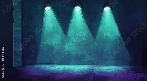 Three Spotlights Illuminate...