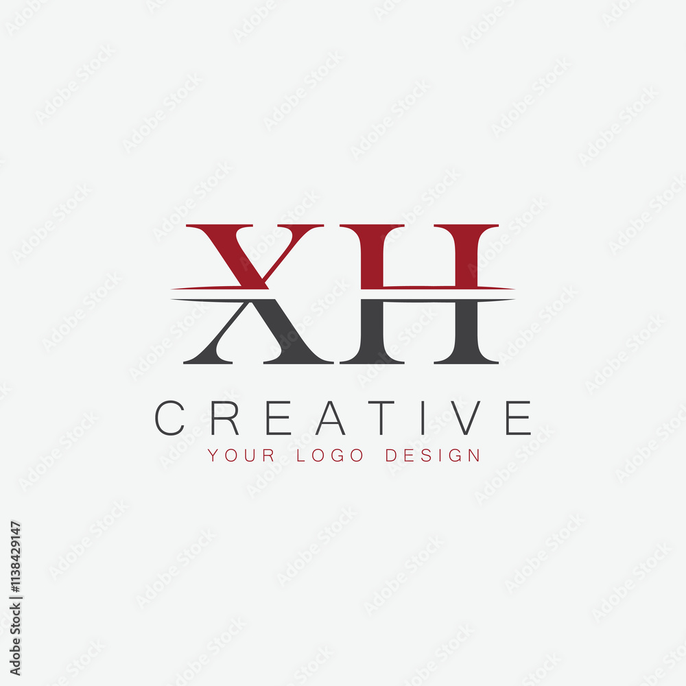 Fototapeta premium initial monogram letter logo with creative design.