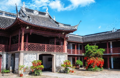 Photography City God Temple in Zhujiajiao Water Town. China.