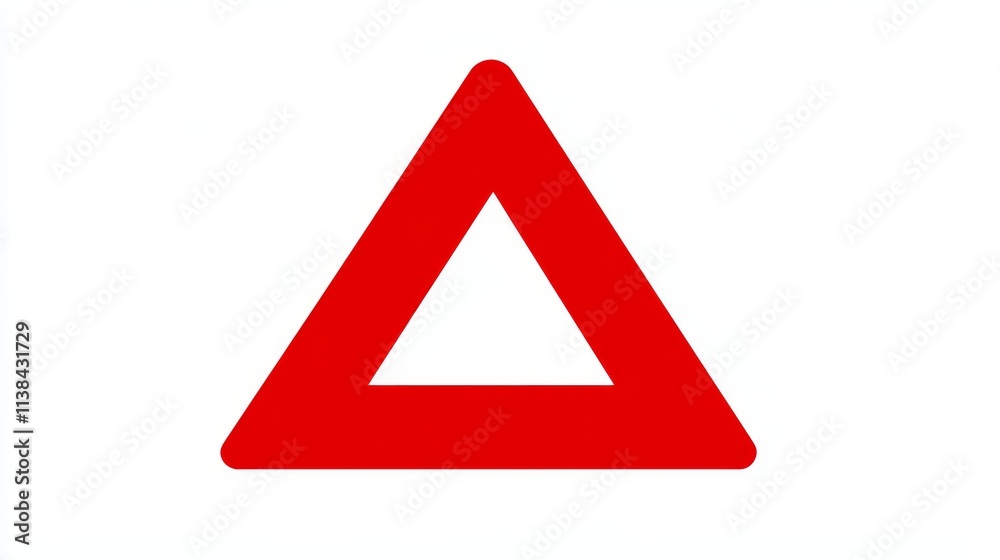 Red Triangle Warning Sign Hazard Symbol Safety Icon Red Triangle Warning Sign Hazard Symbol Safety Icon
