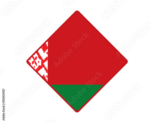 Free Download  Belarus flag square shaped. vector - GFXLoad