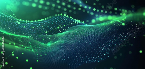 Abstract Green Network Data...