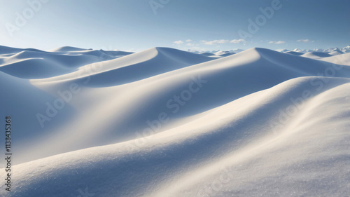 winter landscape with snow