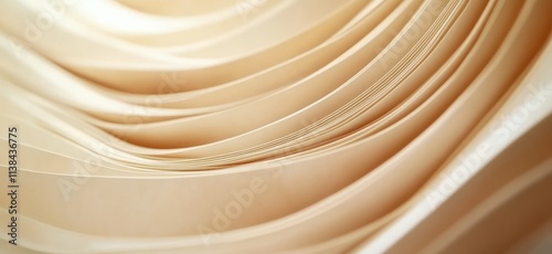 Creamy beige paper layers c...