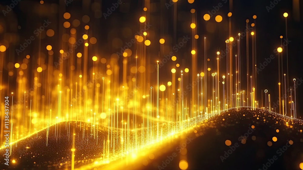 glow light business graph glow light business graph
