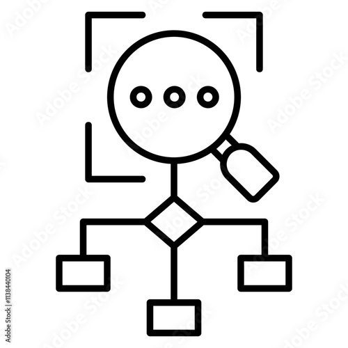 recognition algorithm icon
