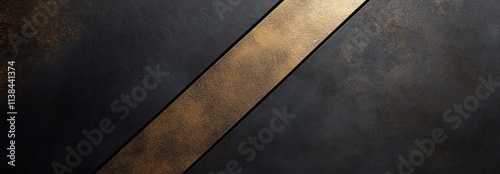 Abstract Black and Gold Tex...