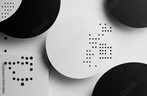 Abstract Black And White Ci...