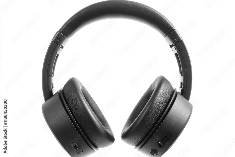 A pair of headphones stacked on top of each other, available for various uses and applications A pair of headphones stacked on top of each other, available for various uses and applications