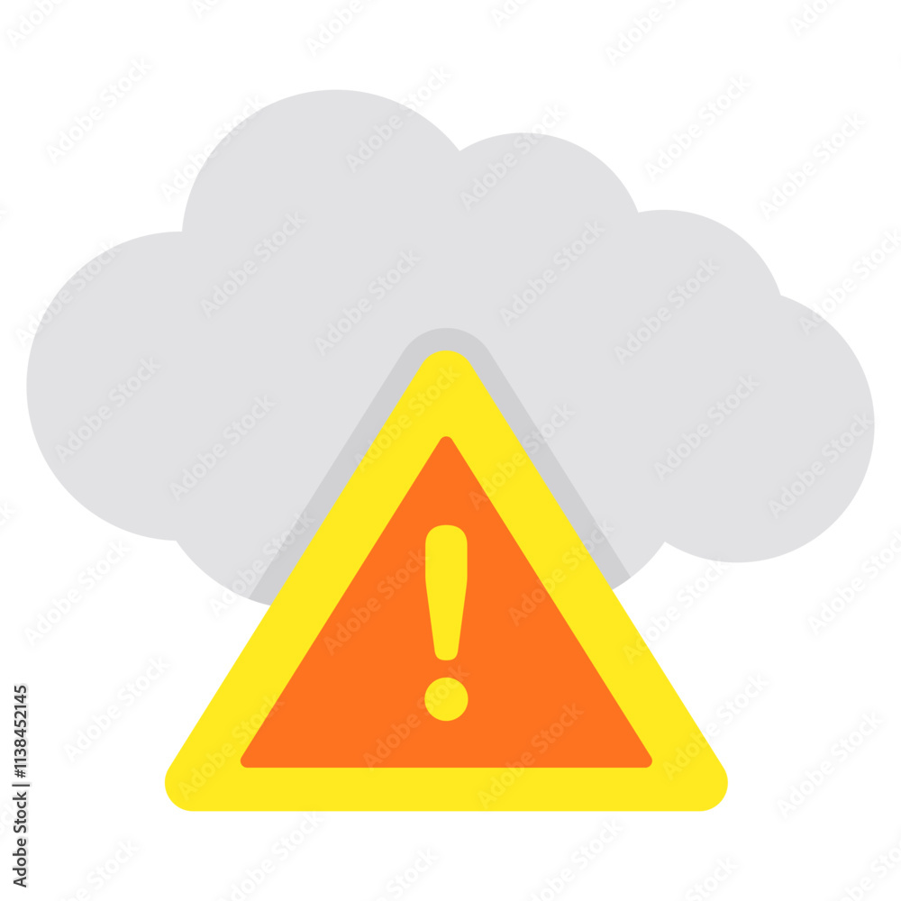 Vector design of weather alert, flat icon Vector design of weather alert, flat icon