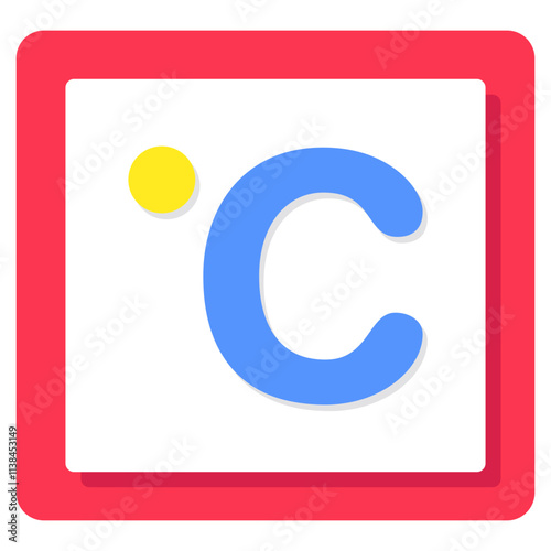 An icon design of celsius