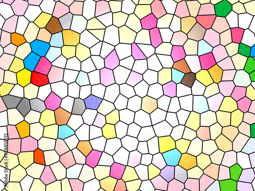 ステンドグラスのテクスチャー風抽象背景素材2