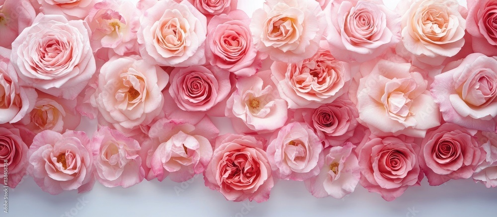 Blank notebook surrounded by delicate pink roses on a white background ideal for event planning and personalized text design. Blank notebook surrounded by delicate pink roses on a white background ideal for event planning and personalized text design.