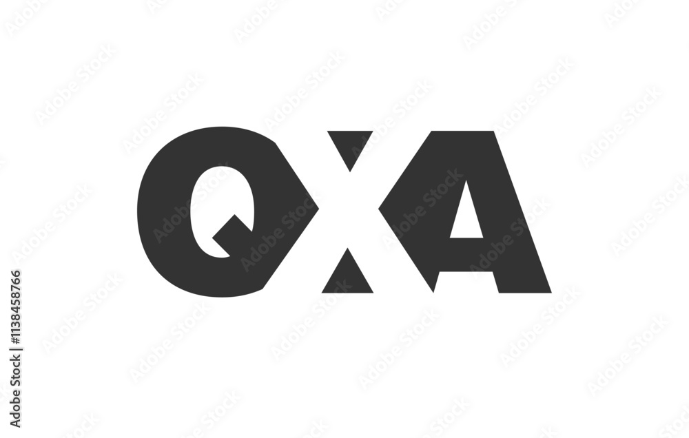 QXA logo design. Initial letter Q X A bold font style for tech startups, consulting, corporate branding. Creative company name, headlines typography identity, trendy logotype. QXA logo design. Initial letter Q X A bold font style for tech startups, consulting, corporate branding. Creative company name, headlines typography identity, trendy logotype.
