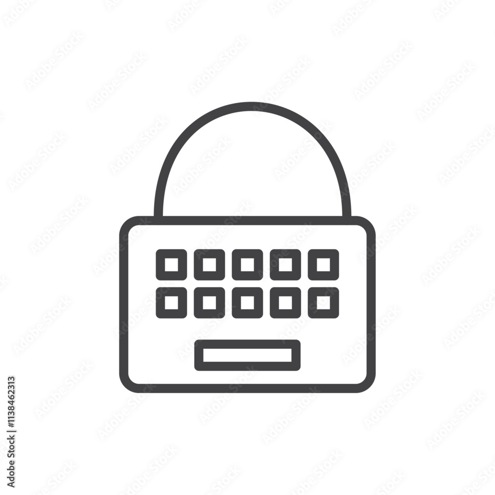Key cip icon Logo symbol outline set Key cip icon Logo symbol outline set