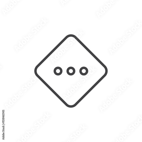 Medium priority icon Logo symbol outline set