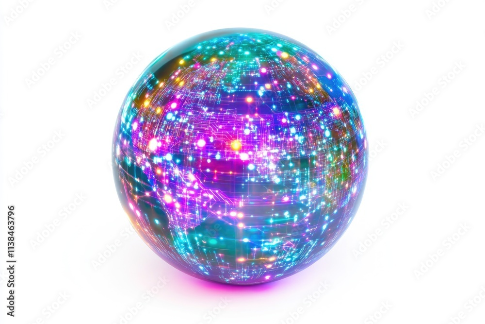 A shiny disco ball sits on a white surface A shiny disco ball sits on a white surface