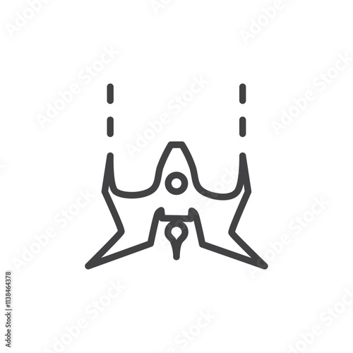 Rocket shooter icon Logo symbol outline set