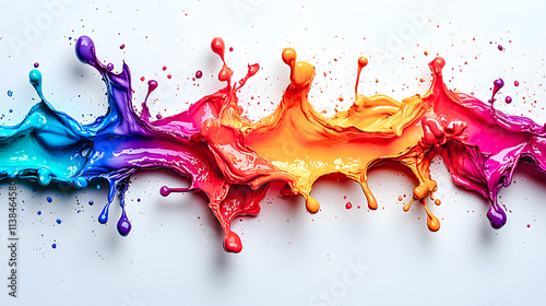 Splash de peinture coloré