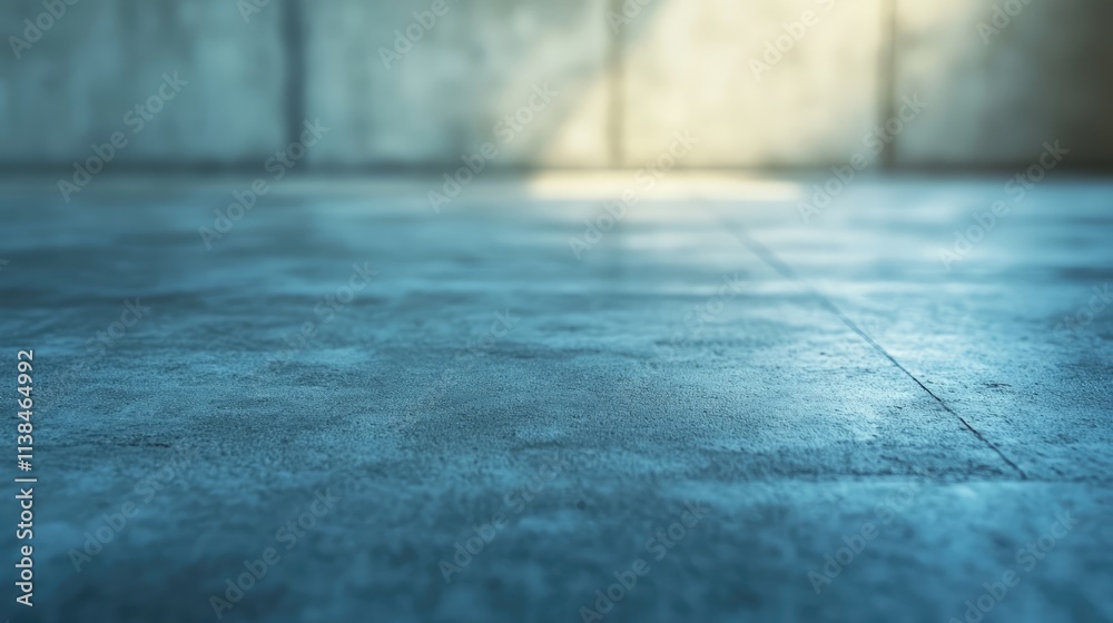 Obraz premium Abstract blurred cement floor texture with soft lighting for background use in design and architectural projects.