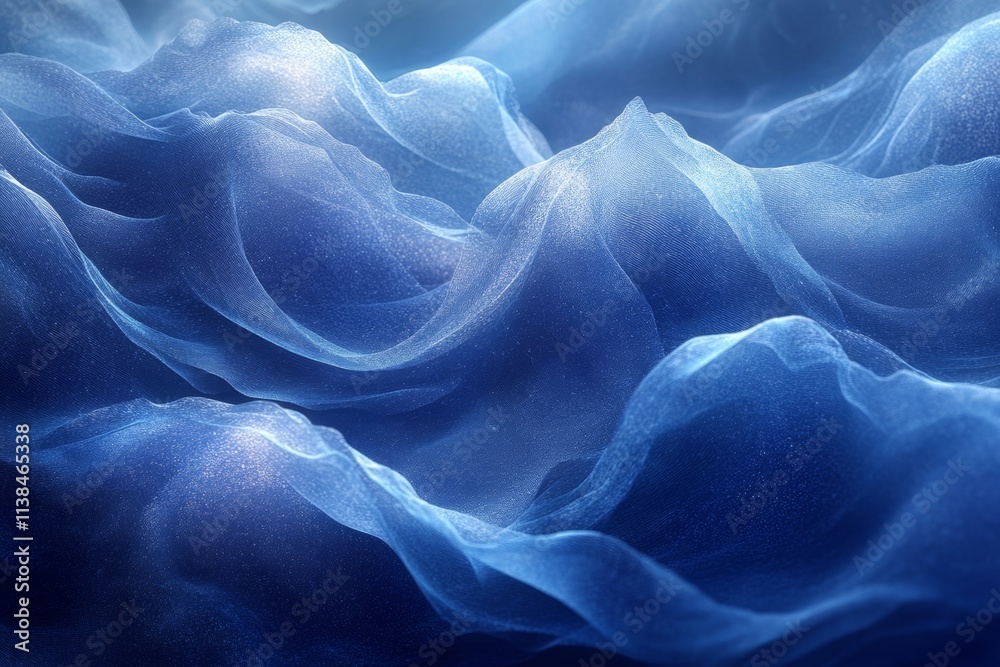 Obraz premium Abstract Blue Wave Texture