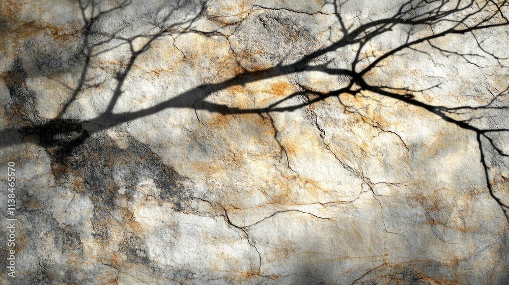 Abstract shadows of branches on a textured wall creating a natural light effect ideal for nature-themed poster designs and presentations. Abstract shadows of branches on a textured wall creating a natural light effect ideal for nature-themed poster designs and presentations.
