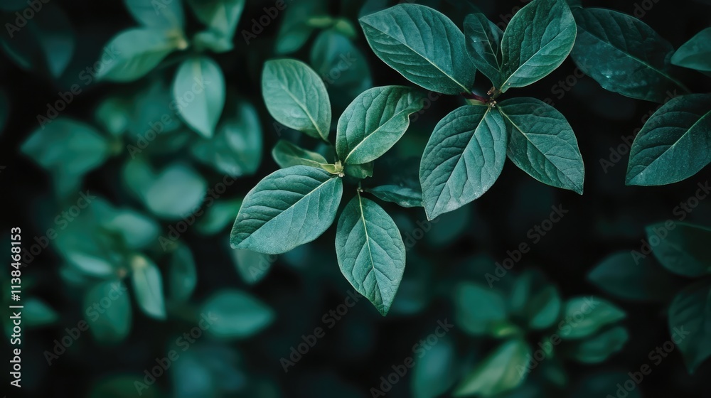 Lush green leaves with soft bokeh effect creating a serene and tranquil natural background for creative projects and designs Lush green leaves with soft bokeh effect creating a serene and tranquil natural background for creative projects and designs