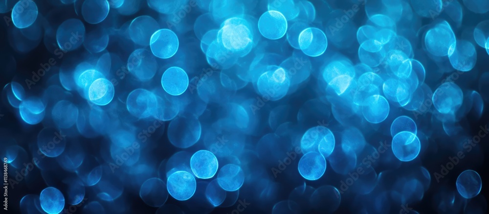 Abstract blue bokeh lights with a blurred effect against a dark background ideal for backgrounds and creative projects Abstract blue bokeh lights with a blurred effect against a dark background ideal for backgrounds and creative projects