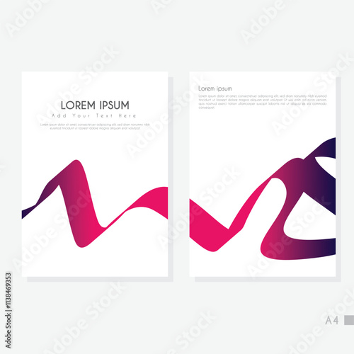 Creative A4 Abstract Cover Background Template.