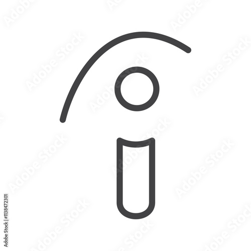 Indeed icon Logo symbol outline set