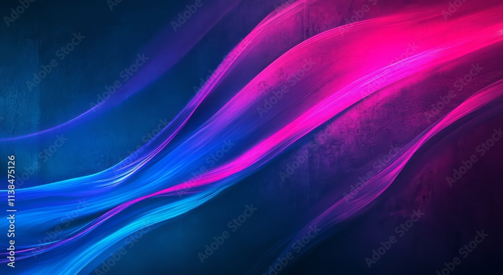 Abstract Blue and Pink Swirling Light Waves Design Abstract Blue and Pink Swirling Light Waves Design