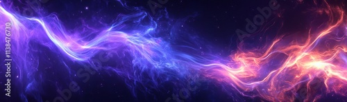 Cosmic Nebula Swirling Ener...