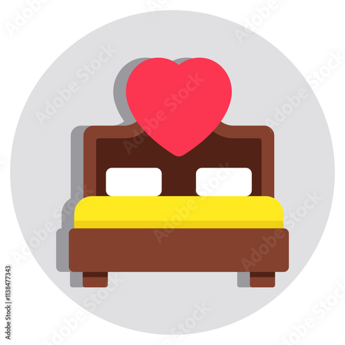 Premium download icon of bed