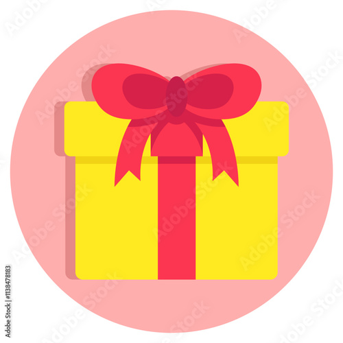 An icon design of gift box