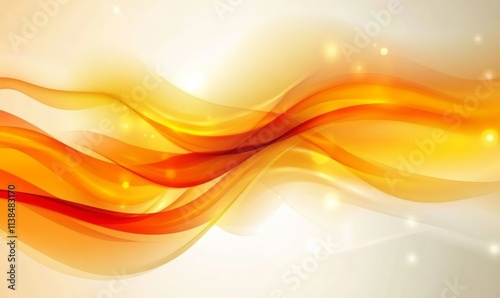 Abstract Orange and Yellow ...